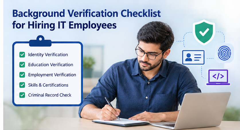 Background Verification Checklist for Hiring IT Employees